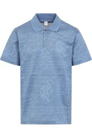 Berluti Top, Herre, Blå, S, Bomuld, Blå Polo Shirt Herremode