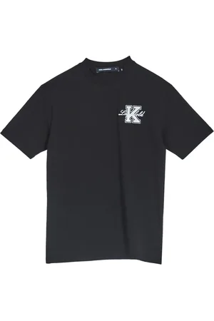 Karl Lagerfeld Top, Herre, Sort, M, Bomuld, T-shirt Kollege Scudetto