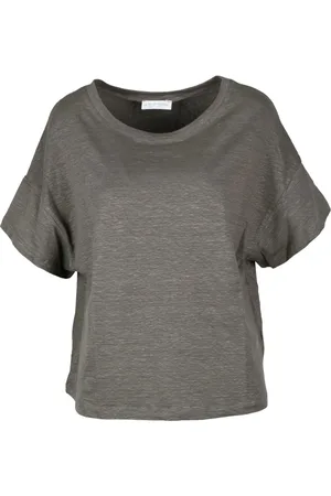 LE TRICOT PERUGIA Top, Dame, Brun, S, Linned, Garzata Linned Elastan T-shirt