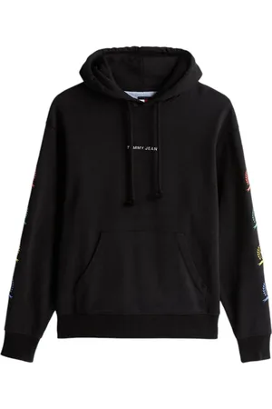 Tommy Hilfiger Sweathshirts & Hoodies, Herre, Sort, M, Bomuld, Bomuldshættetrøje med frontlogo