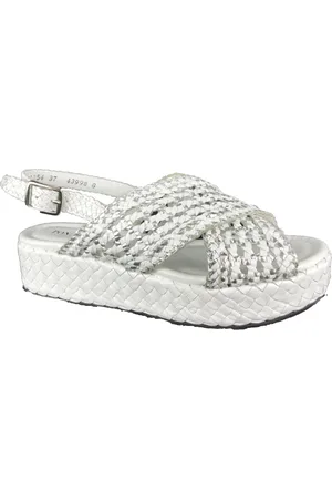 Pon´s quintana Sko, Dame, Hvid, 37 EU, Uld, Stilfulde Sandal Sko