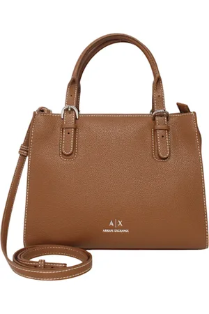 Armani Exchange Taske, Dame, Brun, ONE SIZE, Læder, Eco-læder håndtaske med aftagelig rem