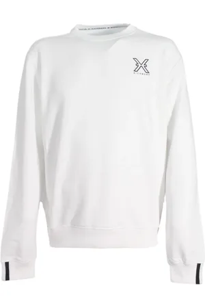 John Richmond Sweathshirts & Hoodies, Herre, Hvid, XL, Bomuld, Bomuld Logo Sweatshirt Hættetrøje