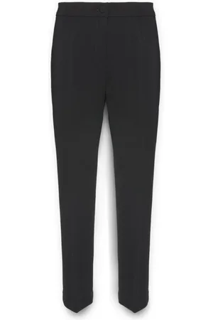 Elena Miro Bukser, Dame, Sort, M, Uld, Blazer i Stretch-Cady