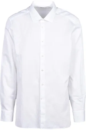 Ermenegildo Zegna Skjorte, Herre, Hvid, S, Bomuld, Bomuld Linned Skjorte