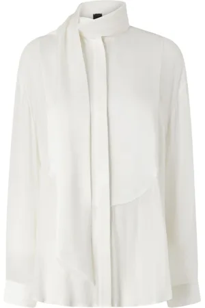 Pinko Bluser & Skjorter, Dame, Hvid, M, Uld, Hvid Civetta Skjorte Elegant Look