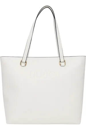 Liu Jo Taske, Dame, Hvid, ONE SIZE, Læder, Eco-læder håndtaske med frontlogo