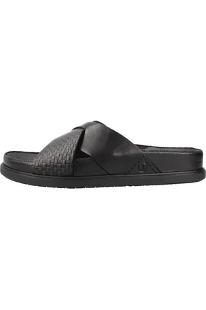 Clarks Sko, Dame, Sort, 41 EU, Uld, Stilfulde Cross Sliders til Mænd