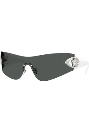 VERSACE Tilbehør, Herre, Grå, 42 MM, Uld, Stilfulde solbriller i sort