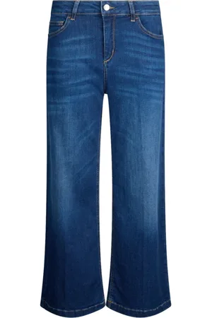 Liu Jo Jeans, Dame, Blå, W27, Denim, Flare Cropped Denim Jeans