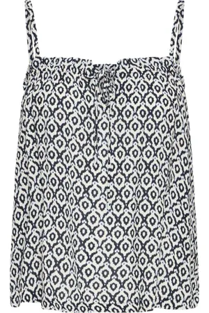 Ichi Top, Dame, Sort, L, Uld, Ikat Tile Top Løstsiddende