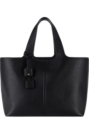 Elisabetta Franchi Taske, Dame, Sort, ONE SIZE, Læder, Klassisk Tote Taske Sort