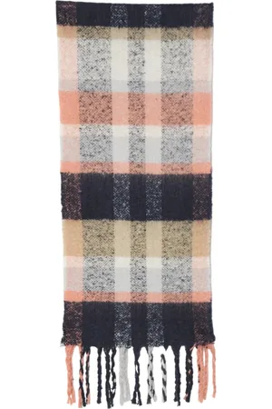Barbour Tilbehør, Dame, Flerfarvet, ONE SIZE, Polyester, Mønstret polyester tørklæde med frynser