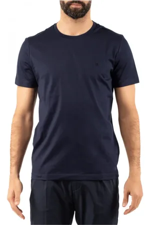 Dondup Top, Herre, Blå, L, Uld, Stilfuldt T-shirt