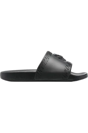 Roberto Cavalli Sko, Dame, Sort, 36 EU, Elastanrem Sandaler med Logo