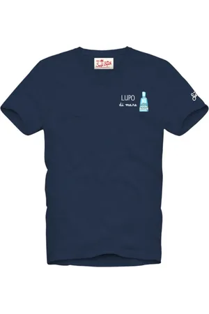 MC2 SAINT BARTH Top, Herre, Blå, XL, Uld, Stilfulde T-shirts og Polos Kollektion