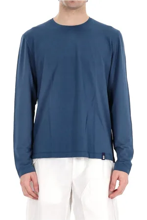 DRUMOHR Top, Herre, Blå, S, Bomuld, Bomuld Langærmet Ice T-shirt