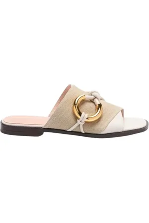 Coccinelle Sko, Dame, , 38 EU, Bomuld, Sandaler med Metal Detaljer
