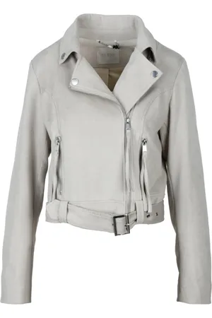 Guess Jakke, Dame, , M, Suede, Suede Zip Jacket med Foring Lommer