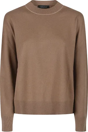 Fabiana Filippi Strik, Dame, Brun, S, Strik Pullover Sweater