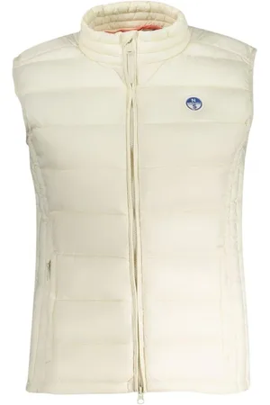 North Sails Jakke, Dame, Hvid, XL, Nylon, Hvid Ærmeløs Nylonjakke med Lommer