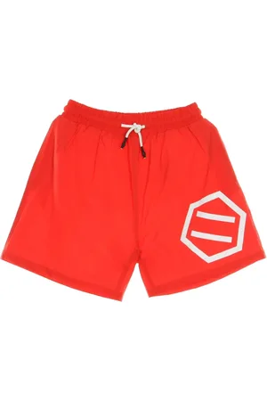 DOLLY NOIRE Badetøj, Herre, Rød, XL, Røde Logo Badeshorts til Mænd