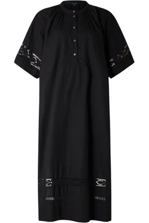 Soeur Kjole, Dame, Sort, XS, Bomuld, Athena Midi Kjole