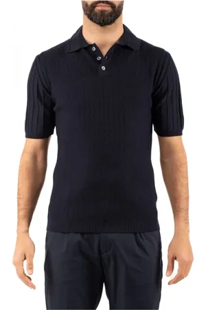 Daniele Fiesoli Top, Herre, Sort, S, Uld, Stilfuld Polo Skjorte