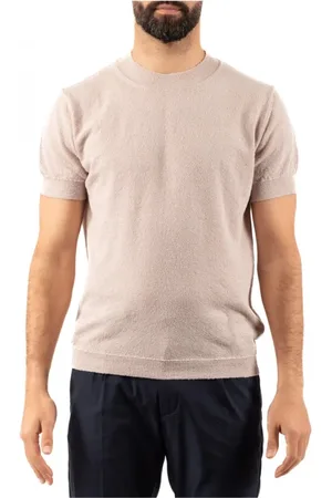 Daniele Fiesoli Top, Herre, Lyserød, XL, Uld, Stilfuldt T-shirt til mænd