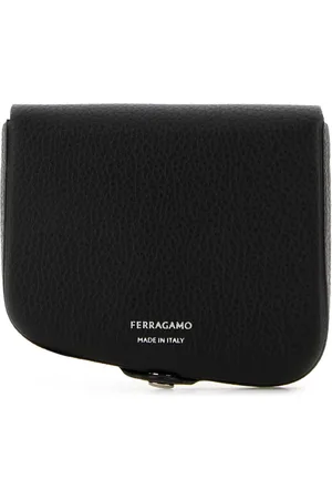 Salvatore Ferragamo Tilbehør, Herre, Sort, ONE SIZE, Uld, Stilfulde Punge og Kortholdere
