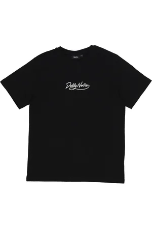 DOLLY NOIRE Top, Herre, Sort, XL, Bomuld, Sort Choke T-shirt Kortærmet Bomuld