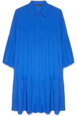 Fiorella rubino Kjole, Dame, Blå, 5XL, Kjole med Lenzing™ Ecovero™ Viskose