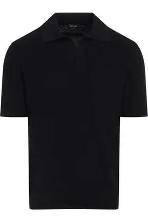 Ermenegildo Zegna Top, Herre, Blå, M, Uld, Blå T-shirt Stilfuldt Design Afslappede Udflugter