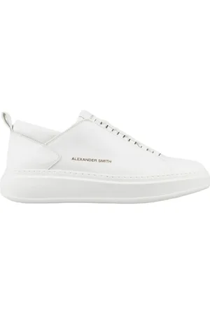 Alexander Smith Sko, Herre, Hvid, 40 EU, Læder, Hvide læder Wembley sneakers