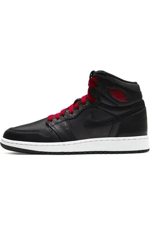 Jordan Sko, unisex, Sort, 38 1/2 EU, Satin, Sort Satin Gym Rød Sneakers