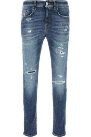 PT Torino Jeans, Herre, Blå, W34, Denim, Stræk Denim Jeans