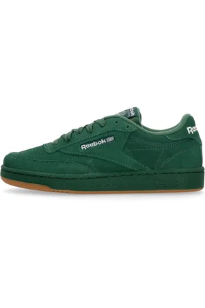 Reebok Sko, Herre, Grøn, 42 EU, Uld, Mørkegrøn Lav Sneaker med Broderet Logo