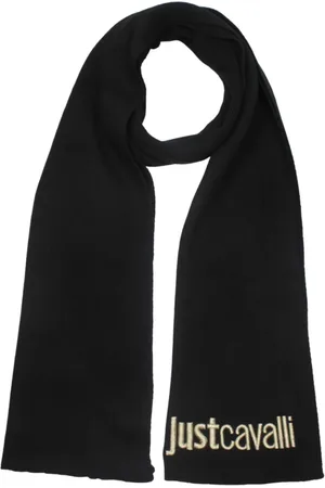 Roberto Cavalli Tilbehør, Dame, Sort, ONE SIZE, Polyester, Polyesterskør med logo foran