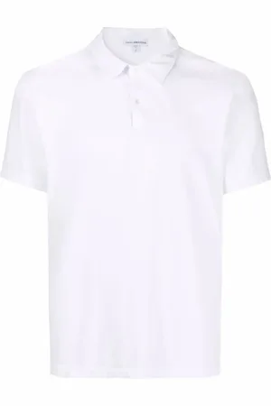 James Perse Top, Herre, Hvid, S, Bomuld, Klassisk Polo Shirt