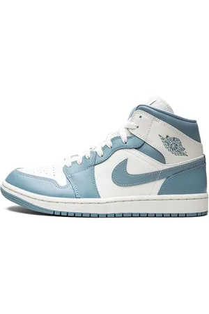 Jordan Sko, unisex, Blå, 37 1/2 EU, Læder, UNC Kvinders Mid Sneaker
