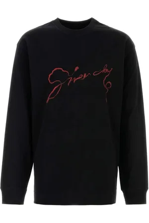 Givenchy Sweathshirts & Hoodies, Herre, Sort, S, Bomuld, Sort Chandelier Slange Print Bomulds T-shirt