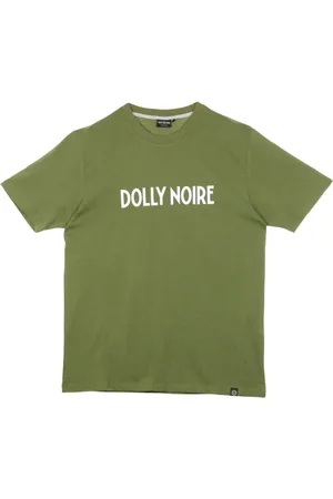 DOLLY NOIRE Top, Herre, Grøn, S, Uld, Capital Logo Tee i Olive