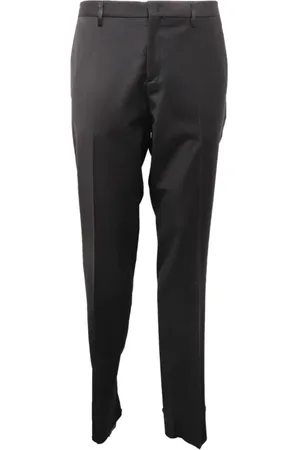 Patrizia Pepe Bukser, Herre, Sort, XL, Uld, Uldblandede Slim Fit Bukser