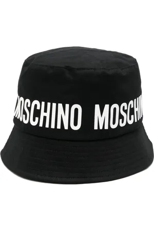 Moschino Tilbehør, Herre, Sort, 56 CM, Sort flad krone opslagskant