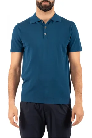 Daniele Fiesoli Top, Herre, Blå, L, Uld, Stilfuld Polo Skjorte
