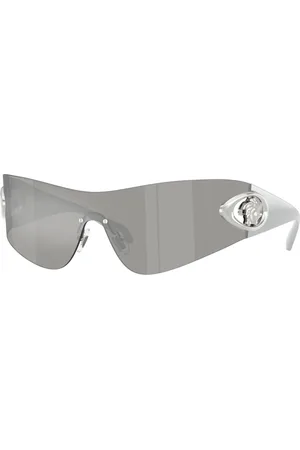 VERSACE Tilbehør, Herre, Grå, 42 MM, Uld, Stilfulde solbriller Ve2280 i sort