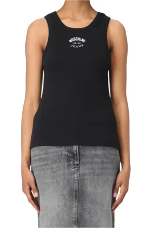 Moschino Top, Dame, Sort, M, Sorte T-shirts og Polos