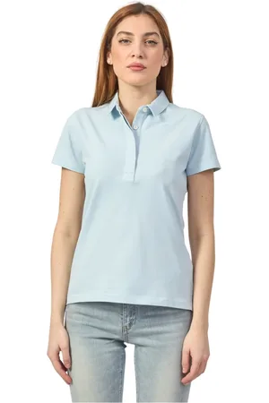 K-Way Top, Dame, Blå, M, Lysblå Polo T-shirts og Polos