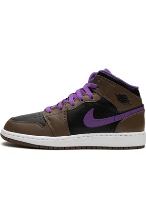 Jordan Sko, unisex, Flerfarvet, 38 EU, Mid Palomino Sneakers