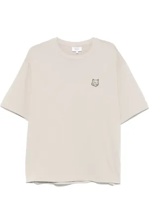 Maison Kitsuné Top, Herre, , M, Bomuld, Rævehoved Patch T-shirt